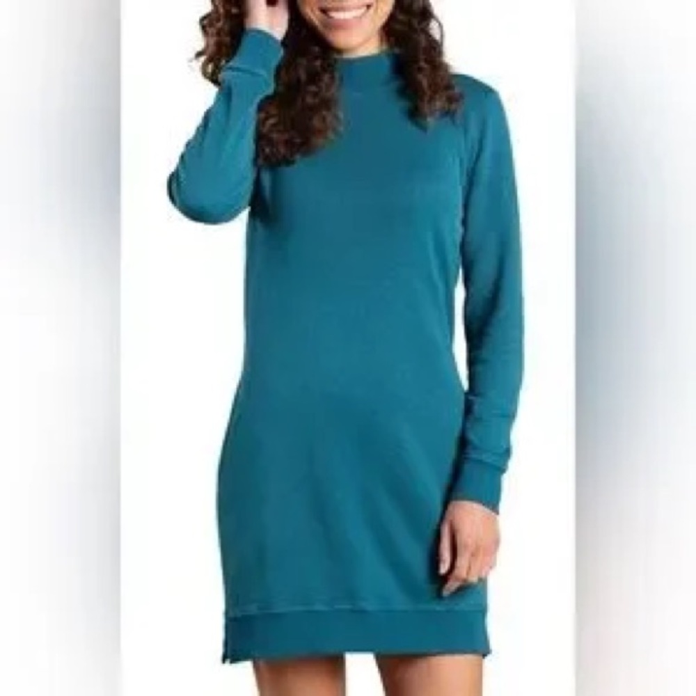 Toad & Co Epiq Teal Sweater Dress